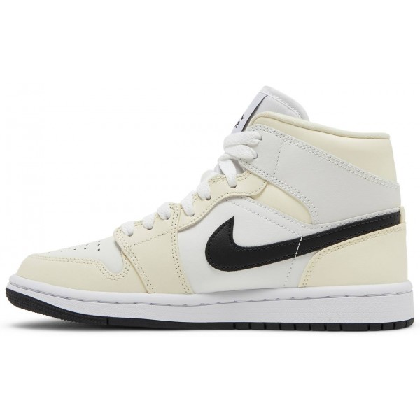 Jordans 1 Mid 'Coconut Milk'
 BQ6472 121 Weiß/Sturmblau Jordan Damen