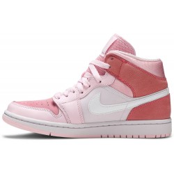 Jordans 1 Mid 'Digital Pink'
 CW5379 600 Weiß/Pollen Jordan Damen