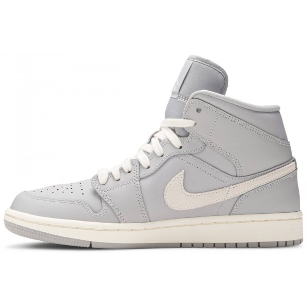 Jordans 1 Mid 'Grey Light Bone'
 CD7240 002 Schwarz/Edelrot/Weiß Jordan Damen