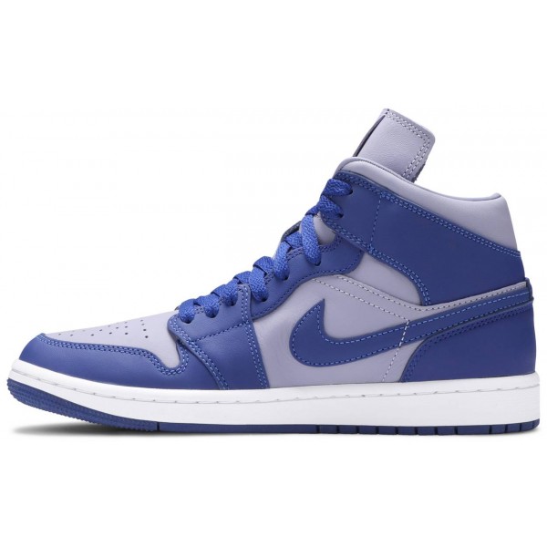 Jordans 1 Mid SE 'Iron Purple Deep Royal'
 DH7821 500 Weiß/Helles Arktisrosa/Schwarz Jordan Damen