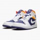 Jordans 1 Mid Royal Blue Laser Orange Damen/Herren 554724-131 Sportschuhe