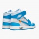 Jordans 1 Retro High Off-White University Blue Damen/Herren AQ0818-148 Sportschuhe