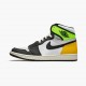 Jordans 1 Retro High White Black Volt University Gold Herren 555088-118 Sportschuhe