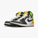 Jordans 1 Retro High White Black Volt University Gold Herren 555088-118 Sportschuhe