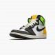 Jordans 1 Retro High White Black Volt University Gold Herren 555088-118 Sportschuhe