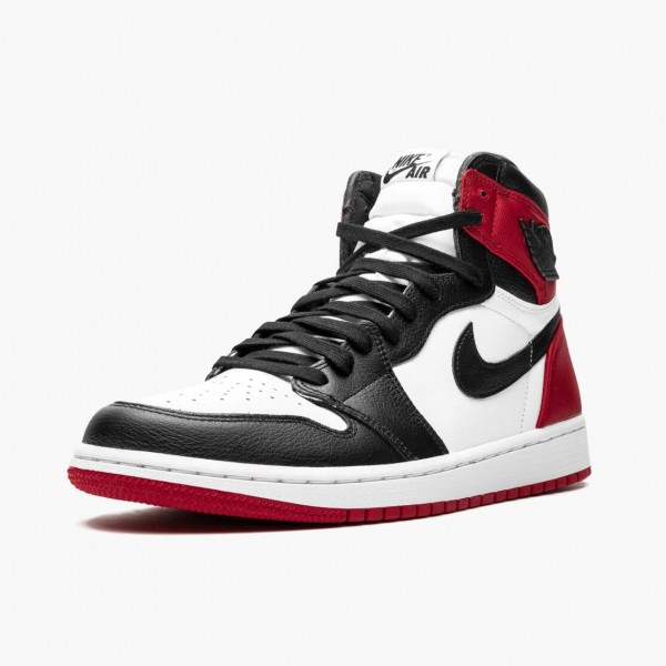 Jordans 1 High OG Satin Black Toe Damen/Herren CD0461-016 Sportschuhe