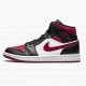 Jordans 1 Mid Bred Toe Herren 554724-066 Sportschuhe