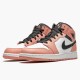 Jordans 1 Mid Pink Quartz Herren 555112-603 Sportschuhe