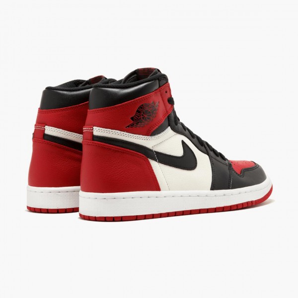 Jordans 1 Retro High Bred Toe Damen/Herren 555088-610 Sportschuhe