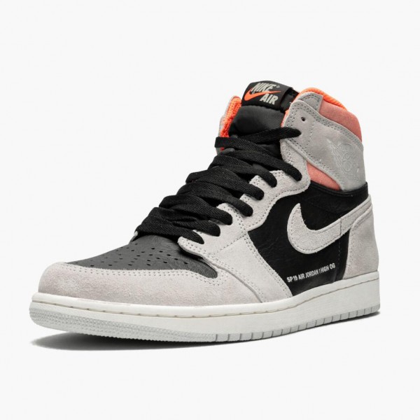 Jordans 1 Retro High Neutral Grey Herren 555088-018 Sportschuhe