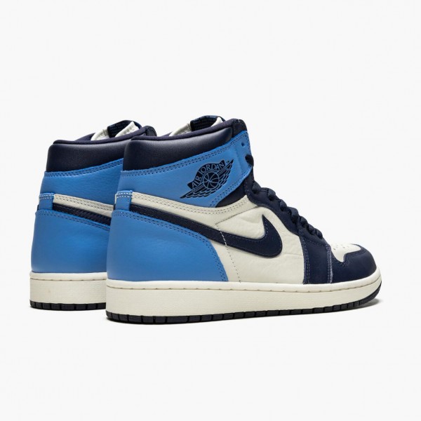 Jordans 1 Retro High OG Obsidian University Blue Herren 555088-140 Sportschuhe