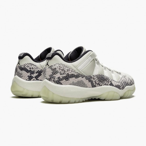 Jordans 11 Retro Low Snake Light Bone Damen/Herren CD6846-002 Sportschuhe