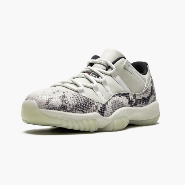 Jordans 11 Retro Low Snake Light Bone Damen/Herren CD6846-002 Sportschuhe