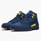 Jordans 12 Retro Michigan Herren BQ3180-407 Sportschuhe