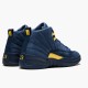 Jordans 12 Retro Michigan Herren BQ3180-407 Sportschuhe