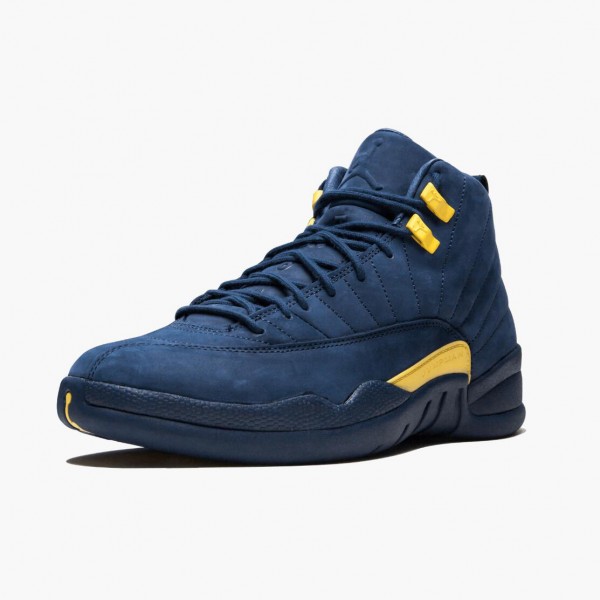 Jordans 12 Retro Michigan Herren BQ3180-407 Sportschuhe