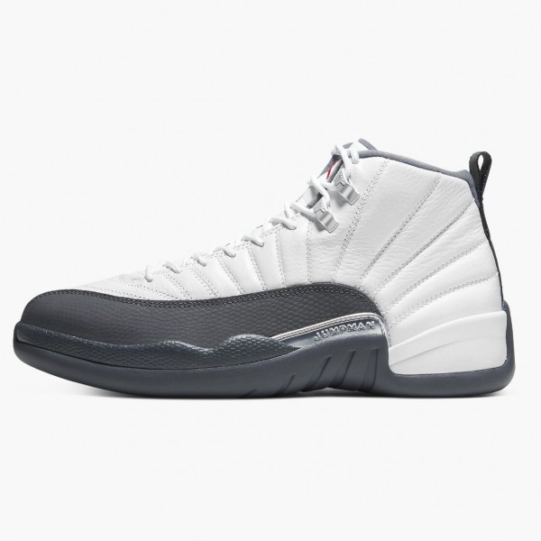 Jordans 12 Retro White Dark Grey   Herren 130690-160 Sportschuhe