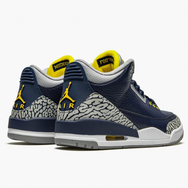 Jordans 3 Retro Michigan Herren AJ3-820064 Sportschuhe