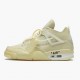 Jordans 4 Retro Off-White Sail Damen/Herren CV9388-100 Sportschuhe