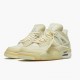 Jordans 4 Retro Off-White Sail Damen/Herren CV9388-100 Sportschuhe