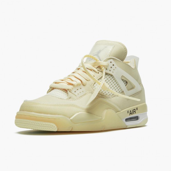 Jordans 4 Retro Off-White Sail Damen/Herren CV9388-100 Sportschuhe