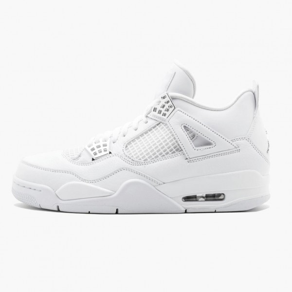 Jordans 4 Retro Pure Money Damen/Herren 308497-100 Sportschuhe