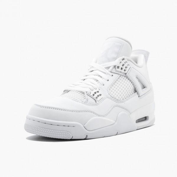 Jordans 4 Retro Pure Money Damen/Herren 308497-100 Sportschuhe