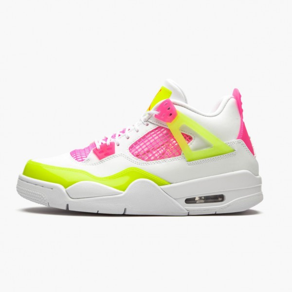 Jordans 4 Retro White Lemon Pink Damen/Herren CV7808-100 Sportschuhe