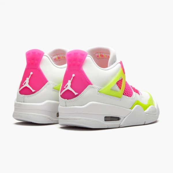 Jordans 4 Retro White Lemon Pink Damen/Herren CV7808-100 Sportschuhe