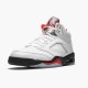 Jordans 5 Retro Fire Red Silver Tongue Herren DA1911-102 Sportschuhe