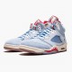 Jordans 5 Retro Trophy Room Ice Blue Damen/Herren CI1899-400 Sportschuhe