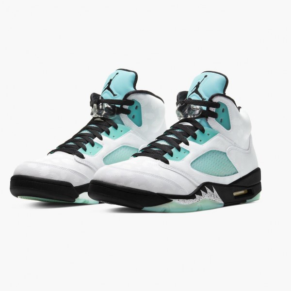 Jordans Retro 5 Island Green Damen/Herren CN2932-100 Sportschuhe