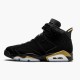 Jordans 6 Retro DMP 2020 Black Metallic Gold Herren CT4954-007 Sportschuhe