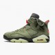 Travis Scott x Jordans 6 Retro Olive Damen/Herren CN1084-200 Sportschuhe