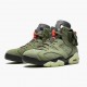 Travis Scott x Jordans 6 Retro Olive Damen/Herren CN1084-200 Sportschuhe