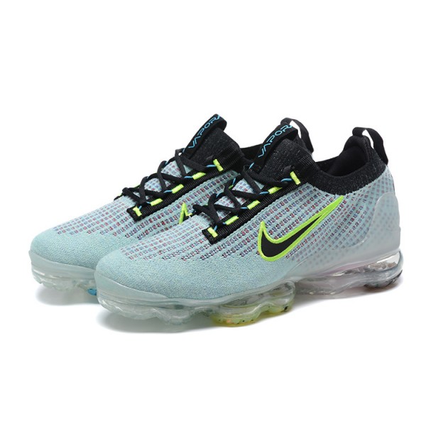 Nike Air VaporMax 2021 Flyknit Damen/Herren Schwarz Grün DX3367-700 Sportschuhe