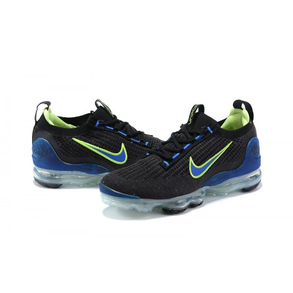 Nike Air VaporMax 2021 Flyknit Damen/Herren Schwarz Grün and Blau Sportschuhe