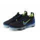 Nike Air VaporMax 2021 Flyknit Damen/Herren Schwarz Grün and Blau Sportschuhe