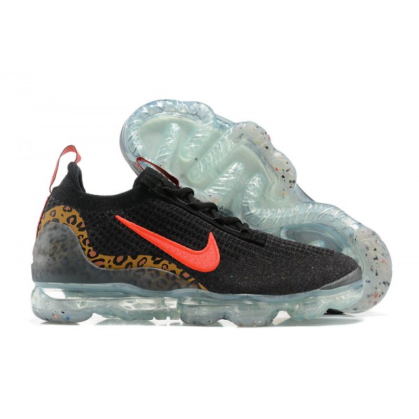 Nike Air VaporMax 2021 Flyknit Damen/Herren Schwarz Rot Sportschuhe