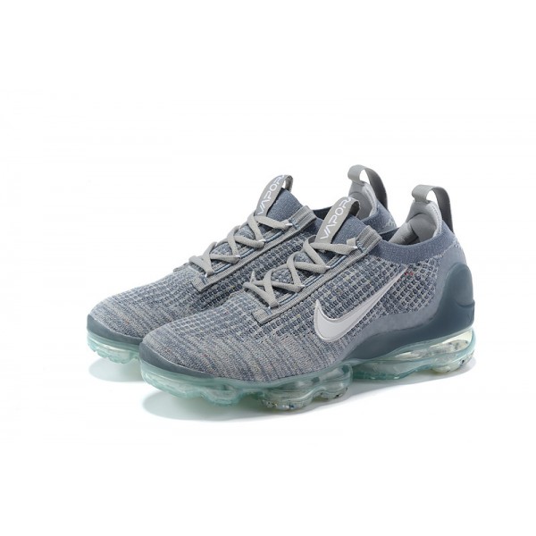 Nike Air VaporMax 2021 Flyknit Damen/Herren Grau Blau DH4084-400 Sportschuhe