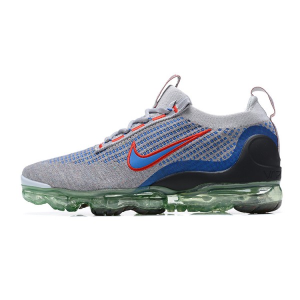 Nike Air VaporMax 2021 Flyknit Damen/Herren Grau Blau DX3368-700 Sportschuhe