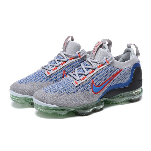 Nike Air VaporMax 2021 Flyknit Damen/Herren Grau Blau DX3368-700 Sportschuhe