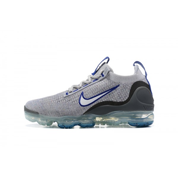 Nike Air VaporMax 2021 Flyknit Damen/Herren Grau Blau Sportschuhe