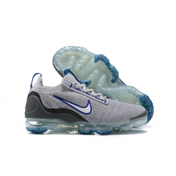 Nike Air VaporMax 2021 Flyknit Damen/Herren Grau Blau Sportschuhe