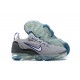 Nike Air VaporMax 2021 Flyknit Damen/Herren Grau Blau Sportschuhe