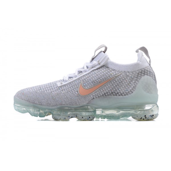 Nike Air VaporMax 2021 Flyknit Damen/Herren Grau Orange DH4090-002 Sportschuhe