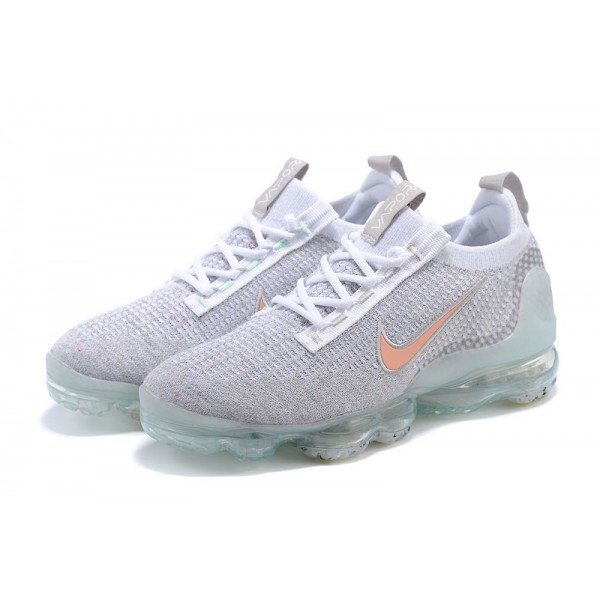 Nike Air VaporMax 2021 Flyknit Damen/Herren Grau Orange DH4090-002 Sportschuhe