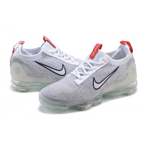 Nike Air VaporMax 2021 Flyknit Damen/Herren Grau Rot DB1550-003 Sportschuhe