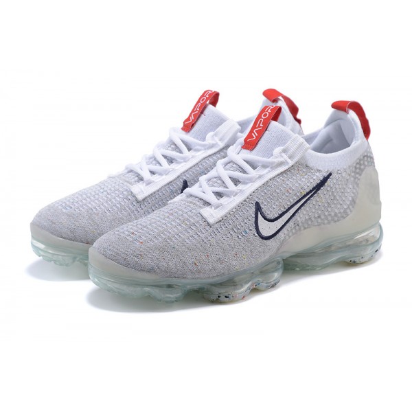 Nike Air VaporMax 2021 Flyknit Damen/Herren Grau Rot DB1550-003 Sportschuhe