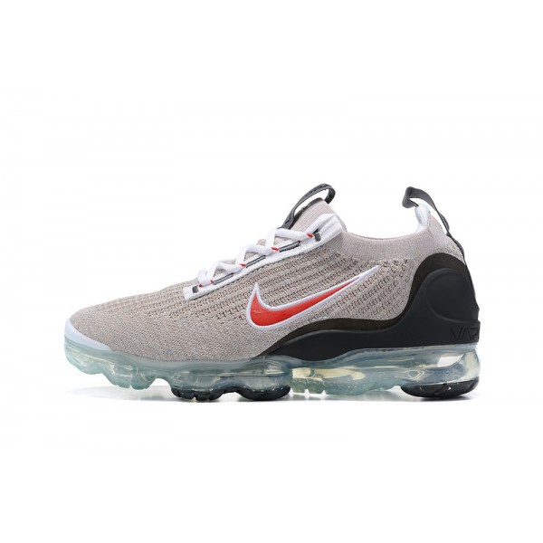 Nike Air VaporMax 2021 Flyknit Damen/Herren Grau Rot DH4085-003 Sportschuhe